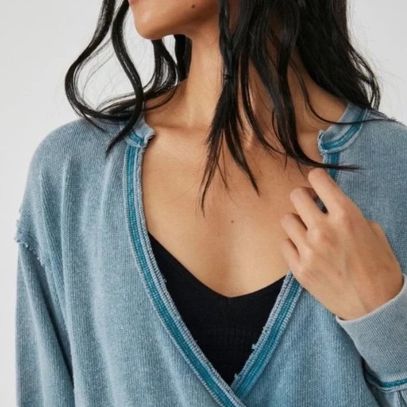 Nwt Free People Anyway Tee / Deep Teal - Picture 2 of 4